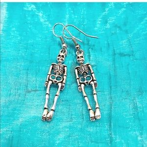 Skeleton Earrings, Halloween Earrings, Skull Earrings